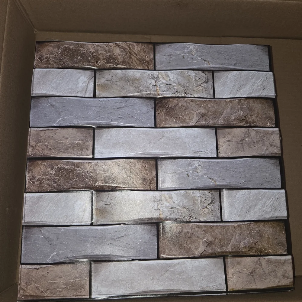 Wall Tiles: 3D Plastic Vinyl Decals